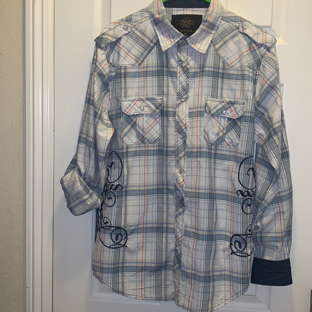 🐴EL GENERAL 🐴CAMISA VAQUERA HOMBRE🐴Sz XL🐴#CA24